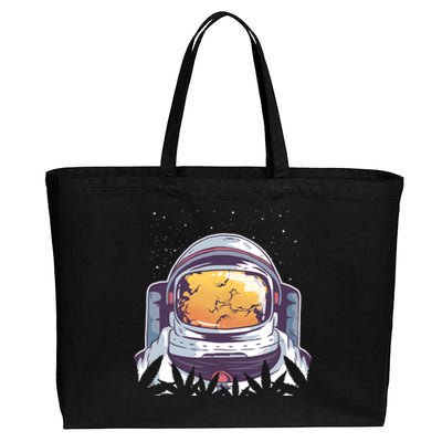 Weed Astronaut Cotton Canvas Jumbo Tote