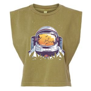 Weed Astronaut Garment-Dyed Women's Muscle Tee