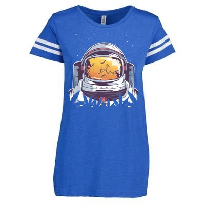 Weed Astronaut Enza Ladies Jersey Football T-Shirt