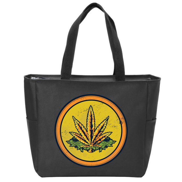 Weed Coin Zip Tote Bag
