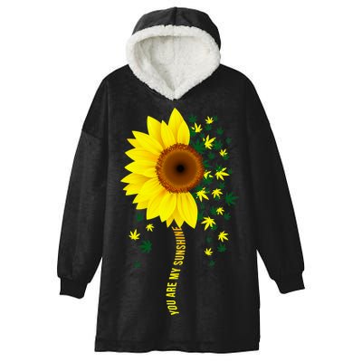 Weed Flower You Are My Sunshine Hooded Wearable Blanket