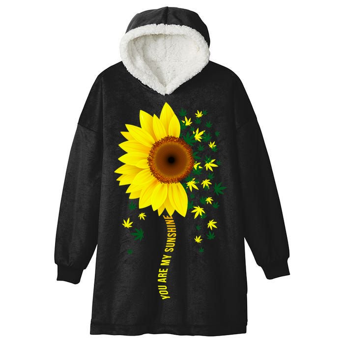 Weed Flower You Are My Sunshine Hooded Wearable Blanket