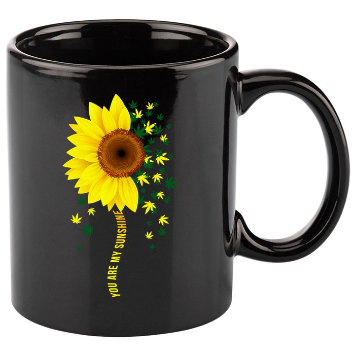 Weed Flower You Are My Sunshine 11oz C Handle Ceramic Mug