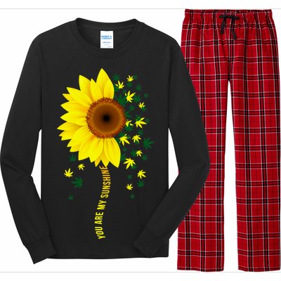 Weed Flower You Are My Sunshine Long Sleeve Pajama Set