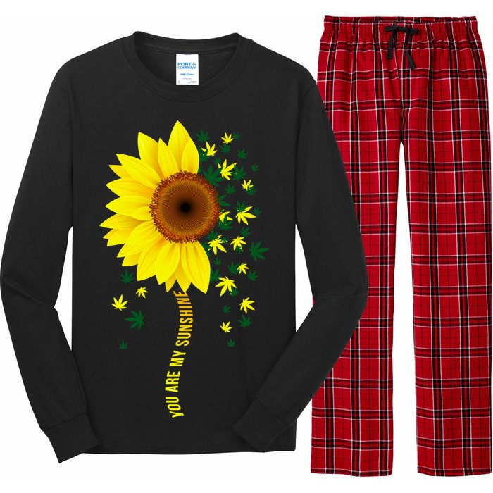 Weed Flower You Are My Sunshine Long Sleeve Pajama Set