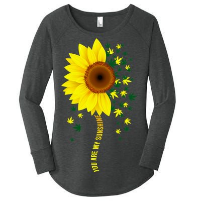 Weed Flower You Are My Sunshine Women's Perfect Tri Tunic Long Sleeve Shirt