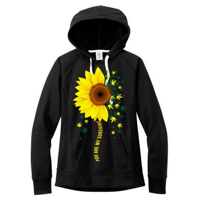 Weed Flower You Are My Sunshine Women's Fleece Hoodie