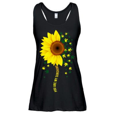 Weed Flower You Are My Sunshine Ladies Essential Flowy Tank