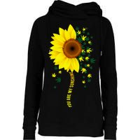 Weed Flower You Are My Sunshine Womens Funnel Neck Pullover Hood