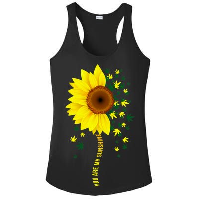 Weed Flower You Are My Sunshine Ladies PosiCharge Competitor Racerback Tank