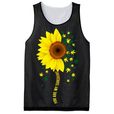 Weed Flower You Are My Sunshine Mesh Reversible Basketball Jersey Tank