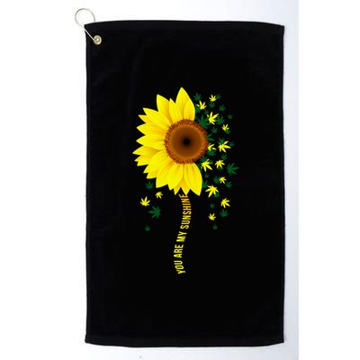 Weed Flower You Are My Sunshine Platinum Collection Golf Towel