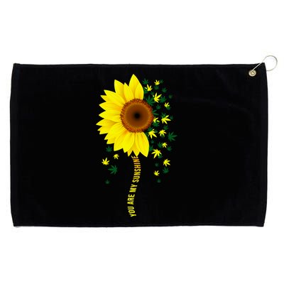 Weed Flower You Are My Sunshine Grommeted Golf Towel