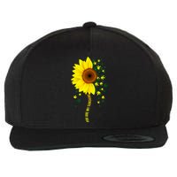 Weed Flower You Are My Sunshine Wool Snapback Cap