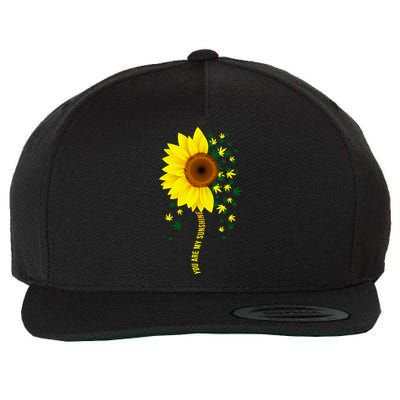 Weed Flower You Are My Sunshine Wool Snapback Cap