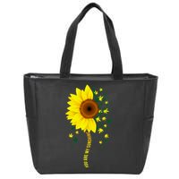 Weed Flower You Are My Sunshine Zip Tote Bag