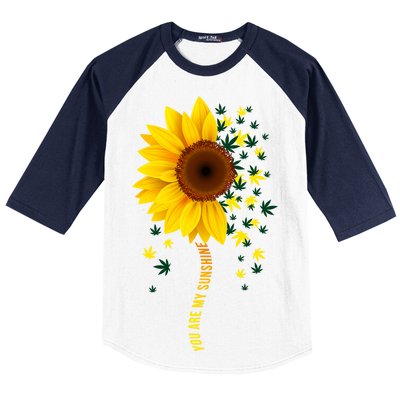 Weed Flower You Are My Sunshine Baseball Sleeve Shirt