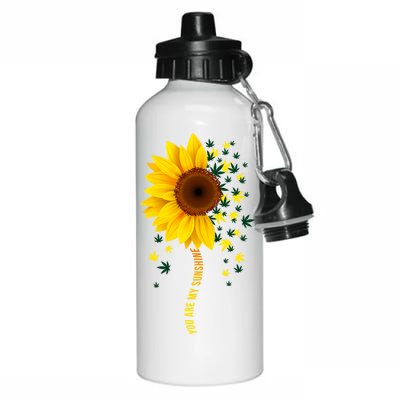 Weed Flower You Are My Sunshine Aluminum Water Bottle