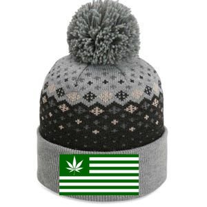 Weed Green America Flag The Baniff Cuffed Pom Beanie