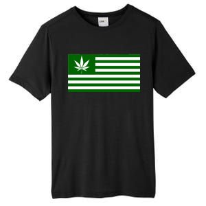 Weed Green America Flag Tall Fusion ChromaSoft Performance T-Shirt