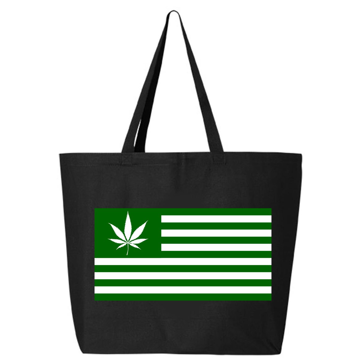 Weed Green America Flag 25L Jumbo Tote