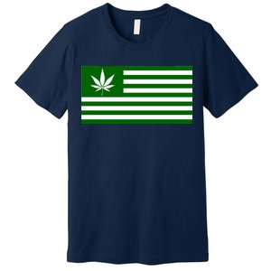 Weed Green America Flag Premium T-Shirt