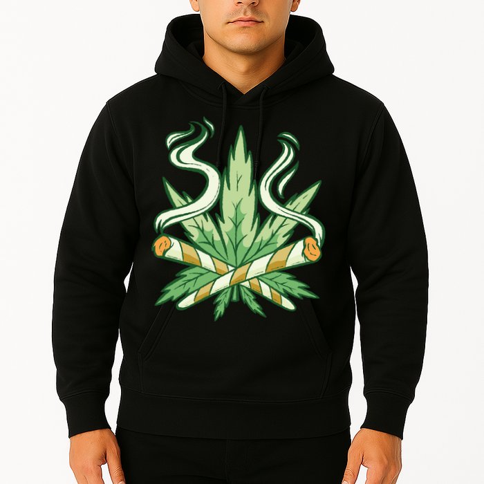 Weed Joint Cross Hoodie