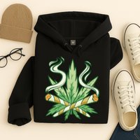 Weed Joint Cross Hoodie