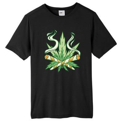 Weed Joint Cross Tall Fusion ChromaSoft Performance T-Shirt