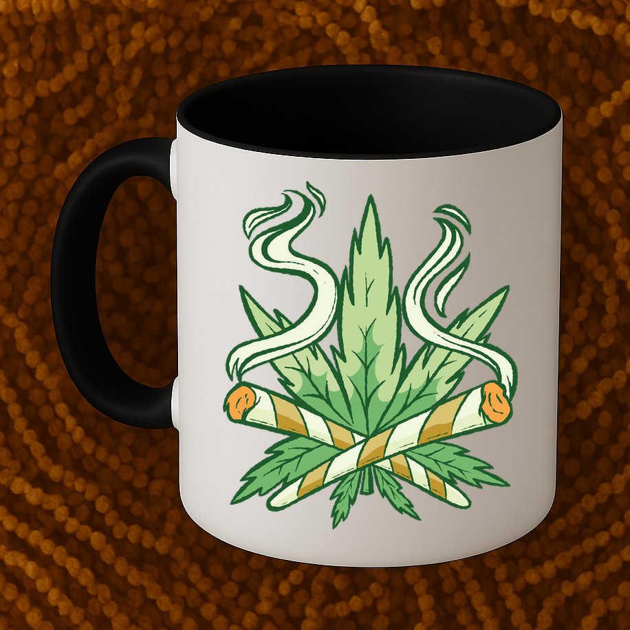 Weed Joint Cross Mug