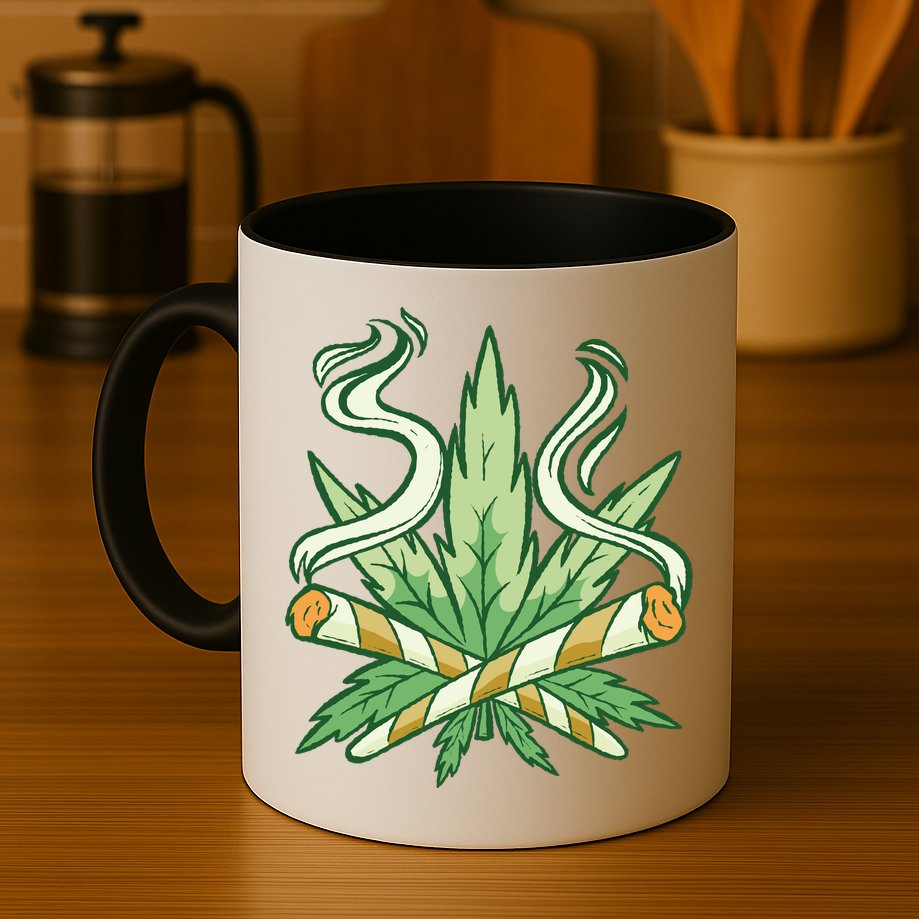 Weed Joint Cross Mug