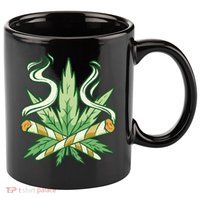 Weed Joint Cross 11oz C Handle Ceramic Mug