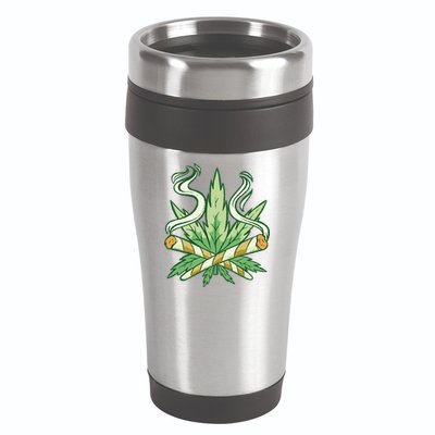 Weed Joint Cross 16oz Travel Tumbler