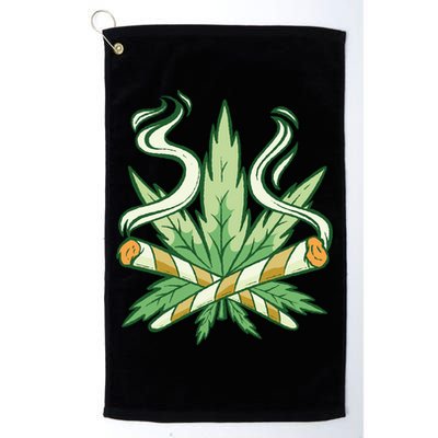 Weed Joint Cross Golf Towel
