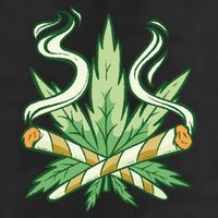 Weed Joint Cross Golf Towel