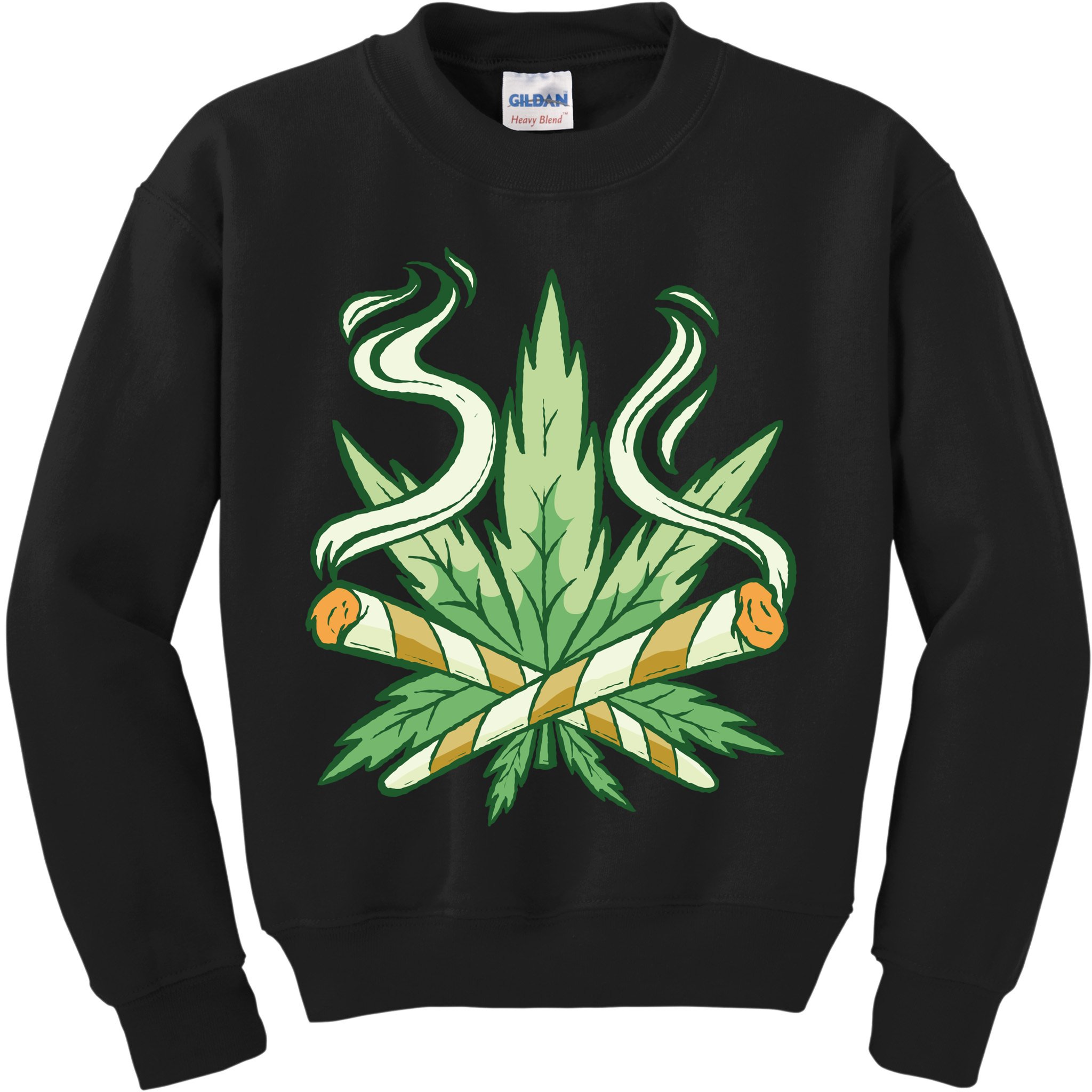 Weed Joint Cross Kids Sweatshirt