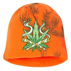 Weed Joint Cross Kati - Camo Knit Beanie