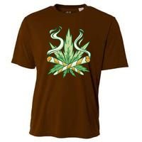 Weed Joint Cross Cooling Performance Crew T-Shirt