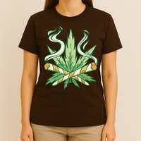 Weed Joint Cross T-Shirt