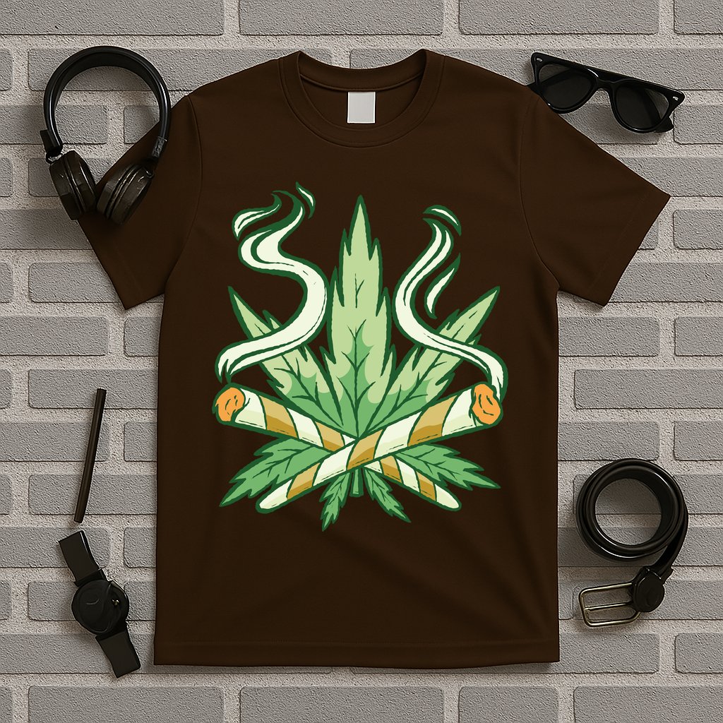 Weed Joint Cross T-Shirt