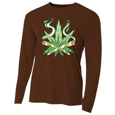 Weed Joint Cross Cooling Performance Long Sleeve Crew