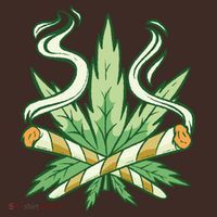 Weed Joint Cross Poster