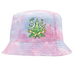 Weed Joint Cross Tie-Dyed Bucket Hat