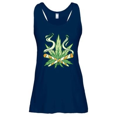 Weed Joint Cross Ladies Essential Flowy Tank