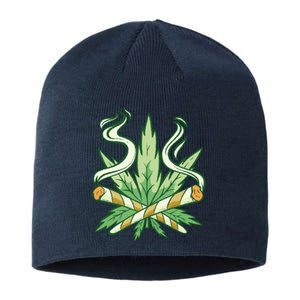 Weed Joint Cross Sustainable Beanie