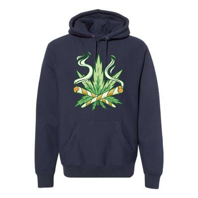 Weed Joint Cross Premium Hoodie