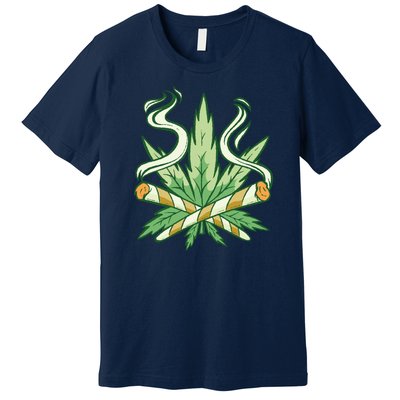 Weed Joint Cross Premium T-Shirt