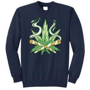 Weed Joint Cross Tall Sweatshirt