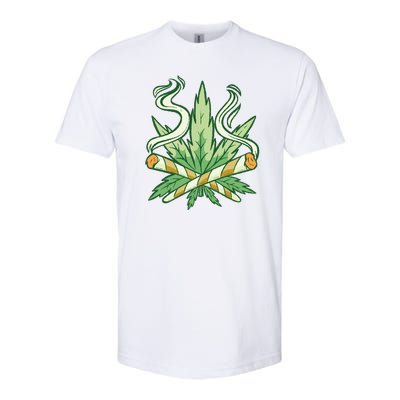 Weed Joint Cross Softstyle CVC T-Shirt