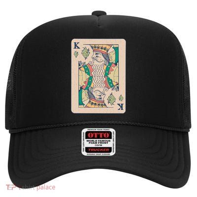 Weed King Poker Card High Crown Mesh Back Trucker Hat